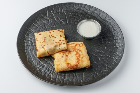Блинчики с ветчиной и сыром